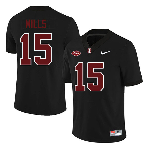 Davis Mills Stanford Jersey,Stanford Cardinal #15 Davis Mills Football Jersey Stitched-Black